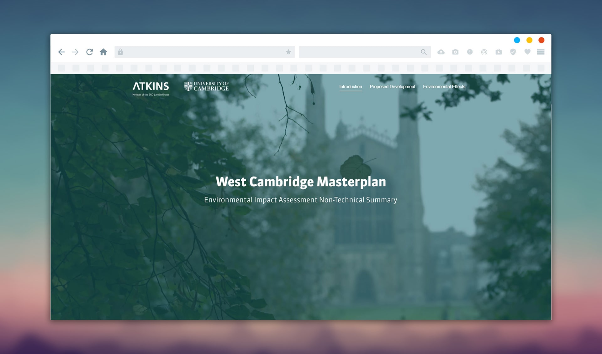 West Cambridge Masterplan - EIA
